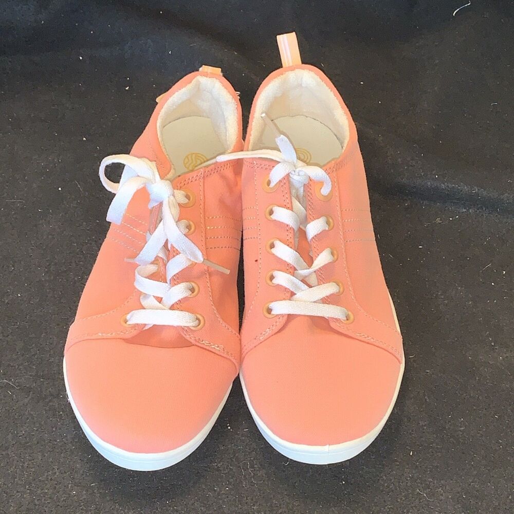 NEW Vionic Beach Stinson Women’s Marigold Shoes Sneakers Size 9 Pink White NWT